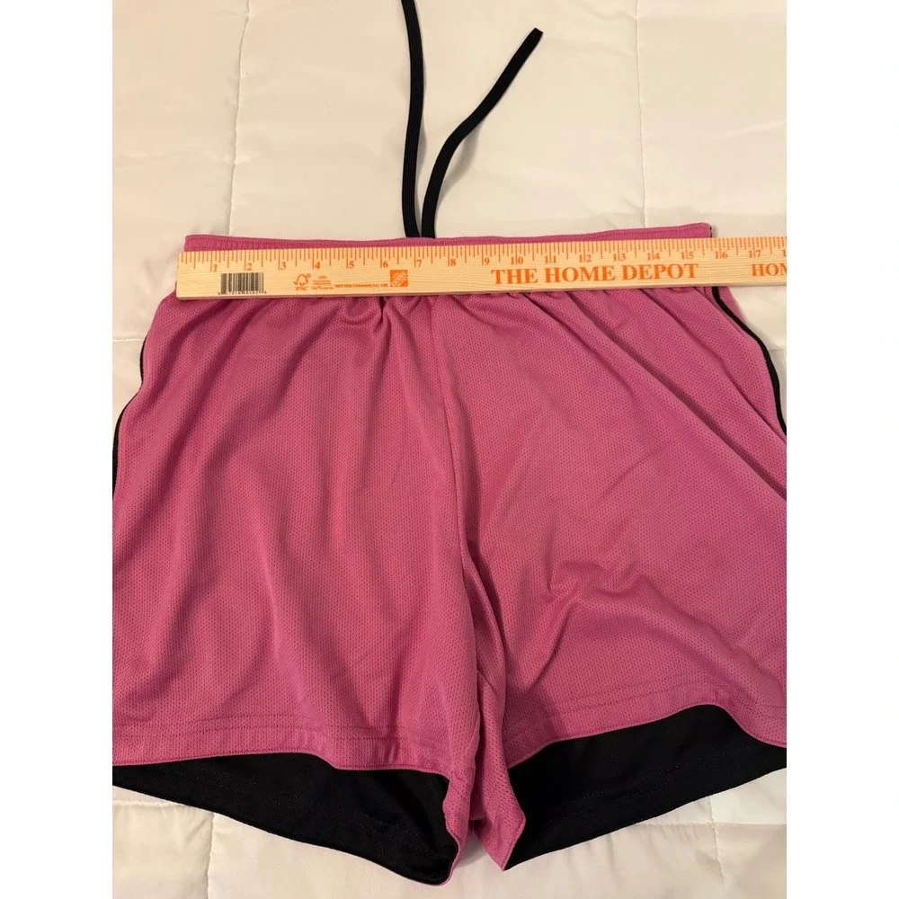 Nike Basketball Shorts Pink Black Athletic Womens XL 16-18